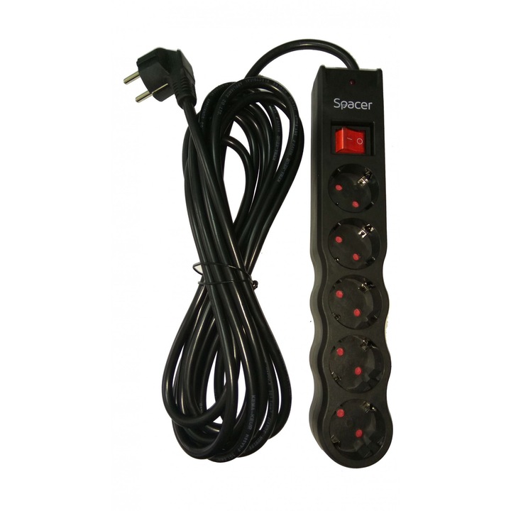 Удължител Spacer, с 5 гнезда, 1.8 м, PP-5-18 v2