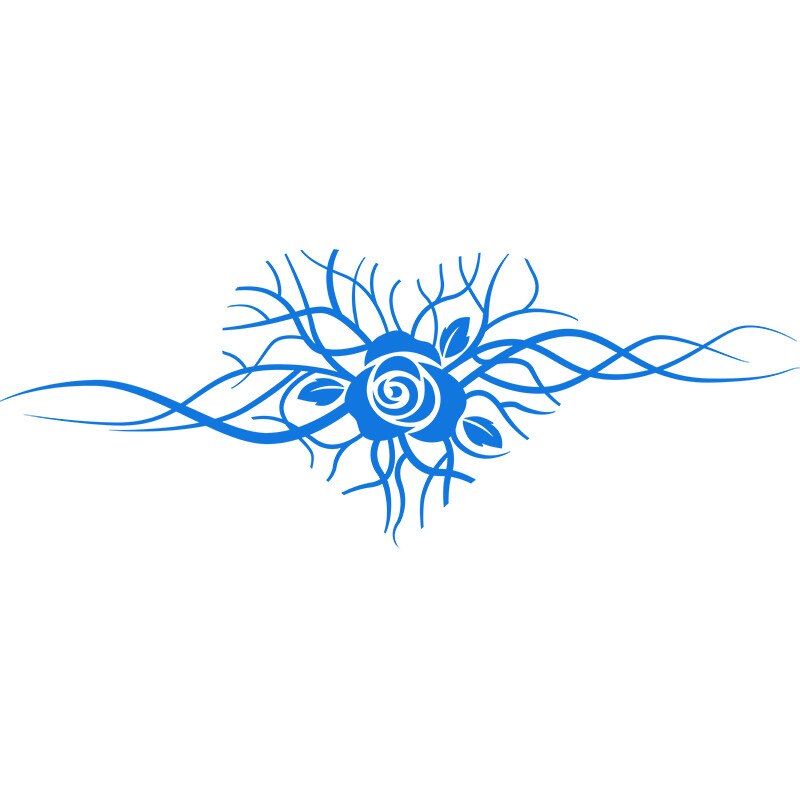 Sticker Decorativ - SMAER - Inima Salbatica - 120cm x 45cm - Albastru