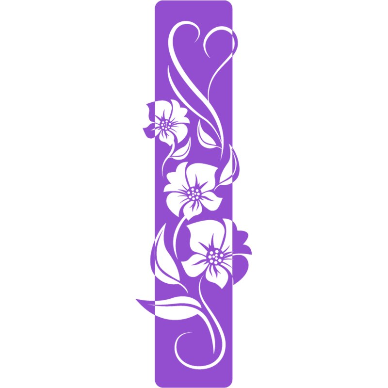 Sticker Decorativ - SMAER - ELEGANT LOVE FLOWER - 36cm x 120cm - Violet
