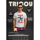 Tricou barbat Tralelero Tralala cu imprimeu Tralalero Tralala Funny Italian brainrot Shark meme T Shirt, Cri-Flo, din bumbac 100%, Alb, Marime 2XL