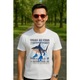 Tricou barbat Tralelero Tralala cu imprimeu Tralalero Tralala Funny Italian brainrot Shark meme T Shirt, Cri-Flo, din bumbac 100%, Alb, Marime 2XL