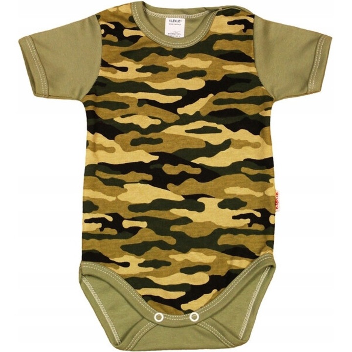 Body pentru copii, KLEKLE, Bumbac, Kaki