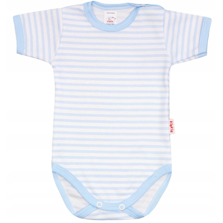 Body pentru copii, KLEKLE, Bumbac, Albastru/Alb