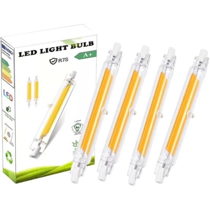 Bec LED R7S 10W 78mm dimabil, lumina calda 3000K, set de 2 bucati