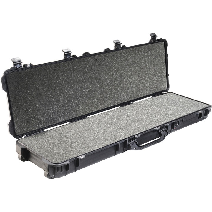 Куфар Peli™ 1750, дълъг, черен, с гъба Pick'n'Pluck™, товароносимост 85.0 кг, сертифициран по IP67