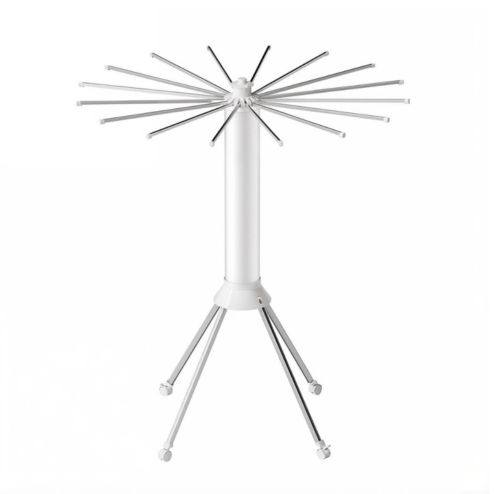 Macvi® Octopus сушилня за дрехи на 1 ниво със сгъваем дизайн, стабилни крака, идеална за бързо сушене в малки пространства, алуминий