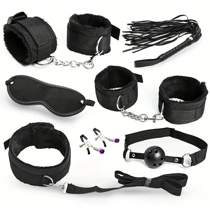 Комплект от 7 фетиш аксесоара TOY280-1, за специално преживяване