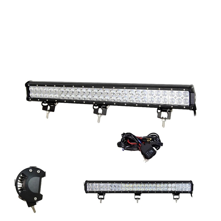 LED fénysáv, vízálló, tartós, 25 hüvelykes kábelezéssel, 162 W