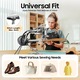 Masina de cusut piele pentru cizmari, Manuala cu manivela, Reglaj 360°, Cu 6 rulmenti, Pas pana la 6 mm, Pentru 3–5 mm, Cu 3 tampoane antiderapante, Negru