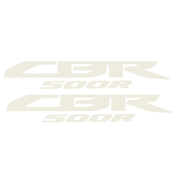Sticker x2, Honda CBR500R, Alb, 20cm