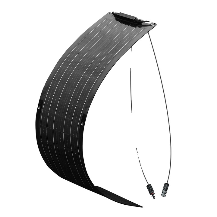 Panou solar flexibil, 50W, Negru, 1040x250x3 mm