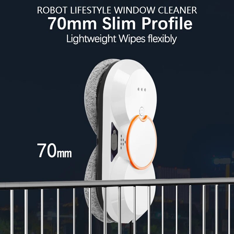 Robot de curatat feronerie, alb, 2.4G, 3 moduri de curatare, 5m cablu