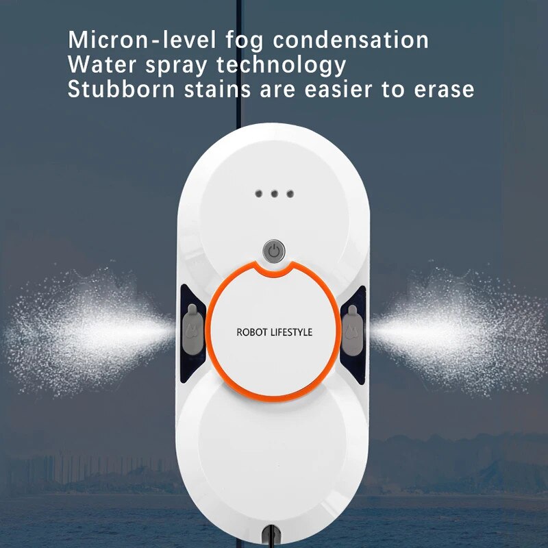 Robot de curatat feronerie, alb, 2.4G, 3 moduri de curatare, 5m cablu