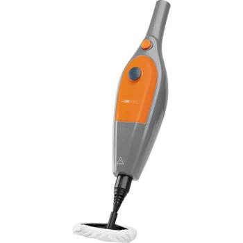 Mop cu aburi Clatronic DR3539 Gri-Portocaliu, 100°C, 330 ml, cablu cca. 5 m, Teava telescopica din aluminiu, Abur maxim cca. 25 g/min Mop cu aburi Clatronic DR3539 Gri-Portocaliu, 100°C, 330 ml, cablu cca. 5 m, Teava telescopica din aluminiu, Abur maxim cca. 25 g/min