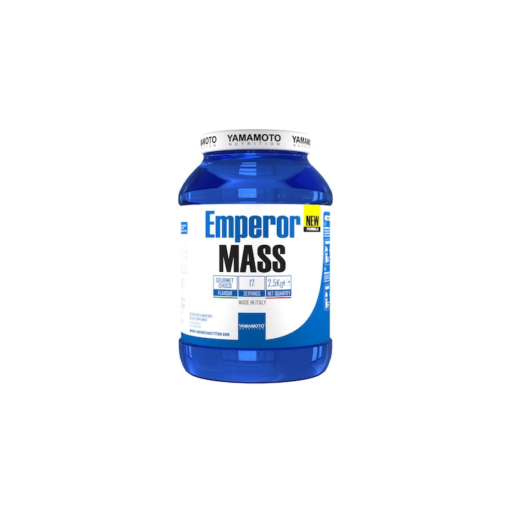 Gainer, proteine pentru masa musculara si energie si carbohidrati, Yamamoto, 2.5 kg, Cookies & Cream