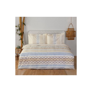 Lenjerie de pat bumbac 100%, MAROCCO, pentru pat 2 persoane, 4 piese, 200x220 / 50x70, bumbac ranforce Lenjerie de pat bumbac 100%, MAROCCO, pentru pat 2 persoane, 4 piese, 200x220 / 50x70, bumbac ranforce