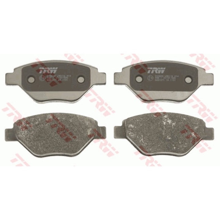 Set placute de frana, frane cu disc TRW GDB1571