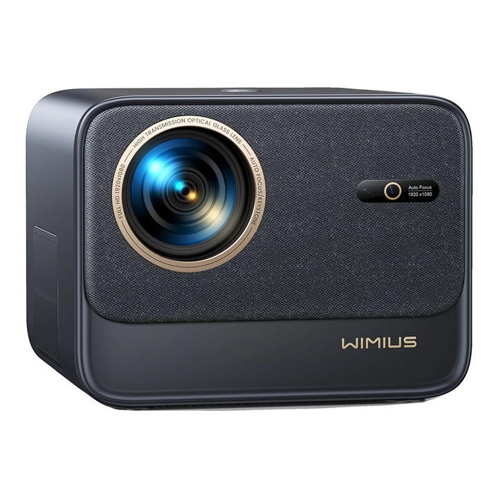 Videoprojektor, 30000 lumen, 1080P felbontás, fekete, 21x18,2x16,1 cm