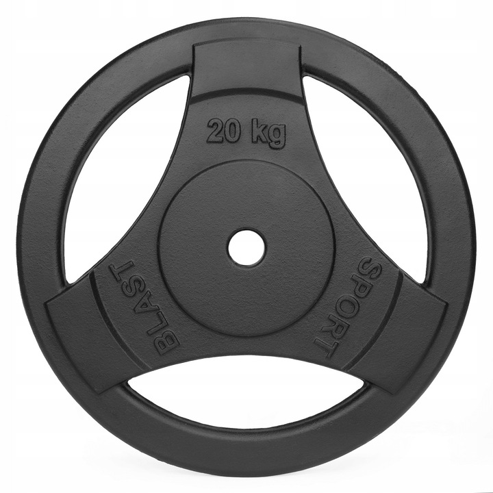 Greutate 20 kg, SPORT BLAST, tri-grip, 30 mm, 40 cm