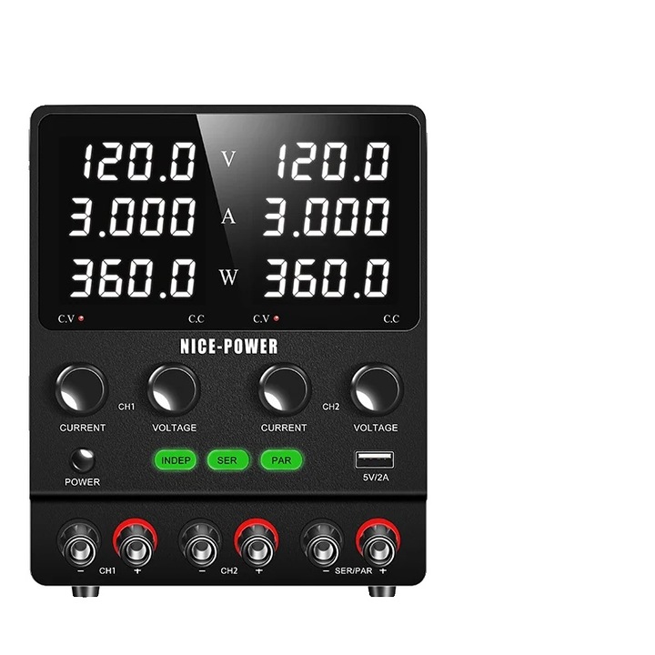 Sursa de alimentare duala 120V 3A 360W multicolor