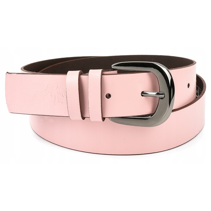 Női öv, Beltimore, valódi bőr, szélessége 3,8 cm, rózsaszín