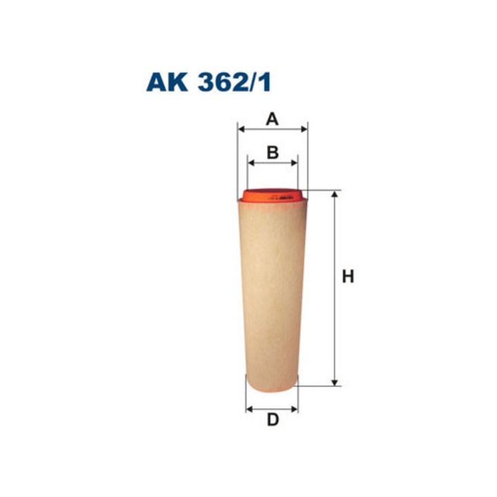 Filtron AK 362/1 légszűrő, 108x155x498mm