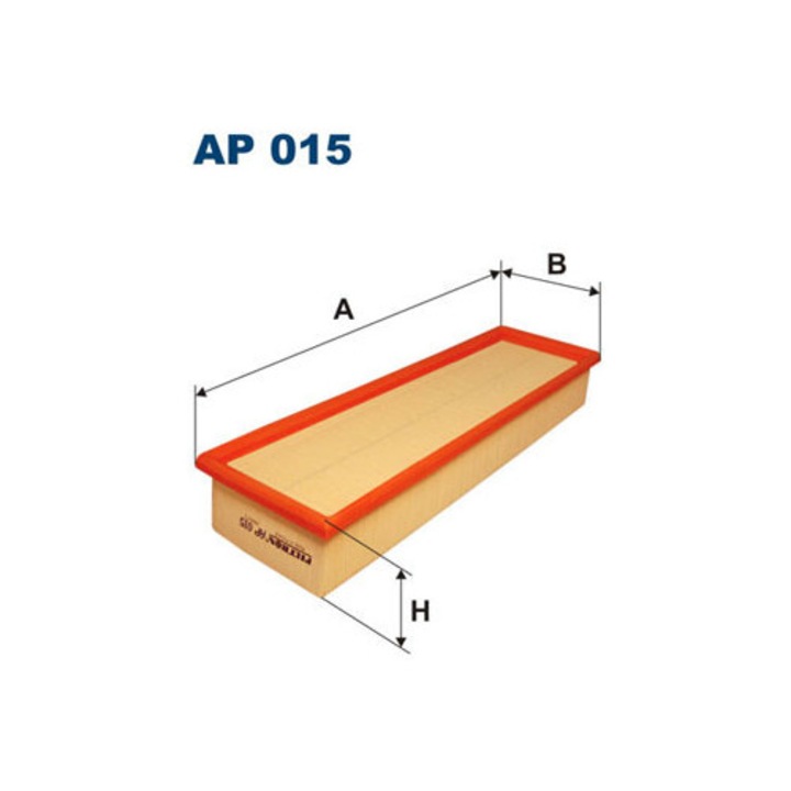 Filtron AP 015 légszűrő, 382x115x57mm