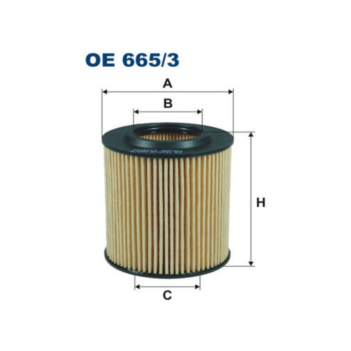 Filtron olajszűrő OE 665/3, 31,5x65x71mm