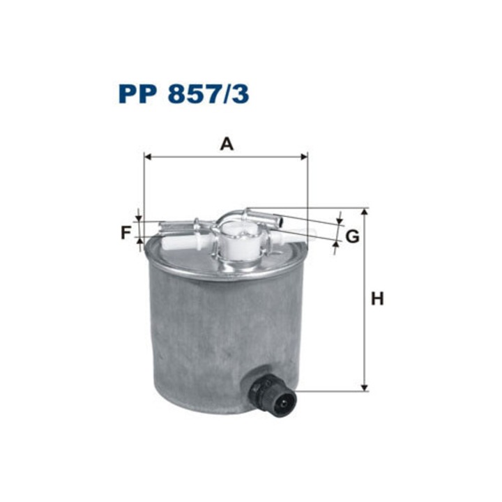 Filtron PP 857/3 üzemanyagszűrő, 10x98,5x120mm