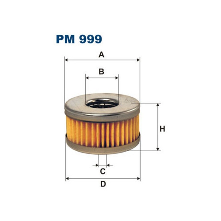 Filtron PM 999 üzemanyagszűrő, 16x8,5x39mm, 21mm