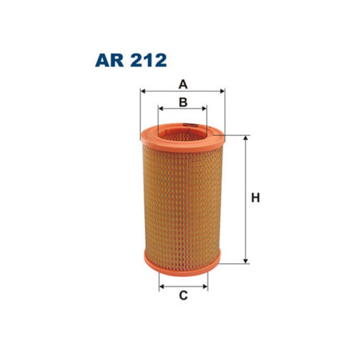 Filtron AR 212 légszűrő, 62x66x112mm, 188mm