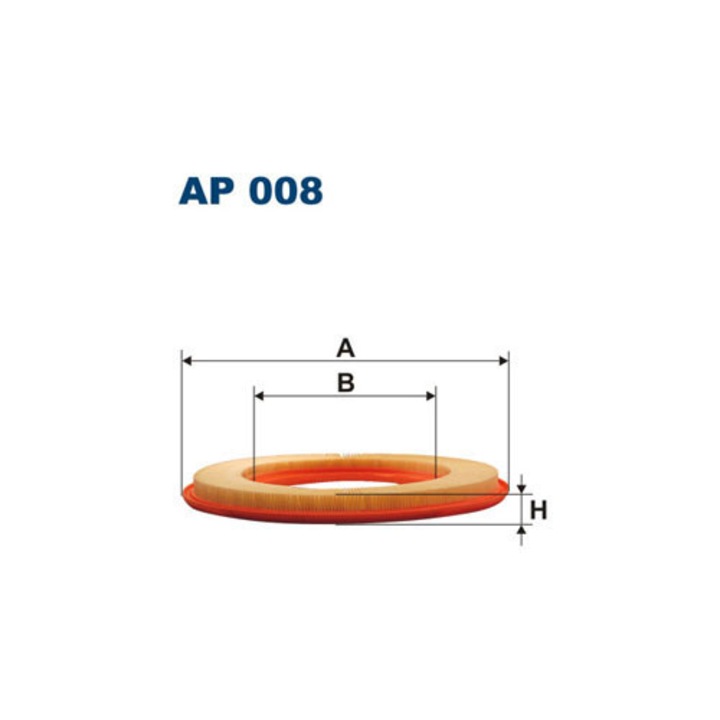 Levegőszűrő Filtron AP 008, 200x349x27mm