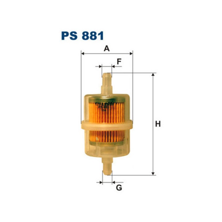 Filtron PS 881 üzemanyagszűrő, 48x94mm, 9mm