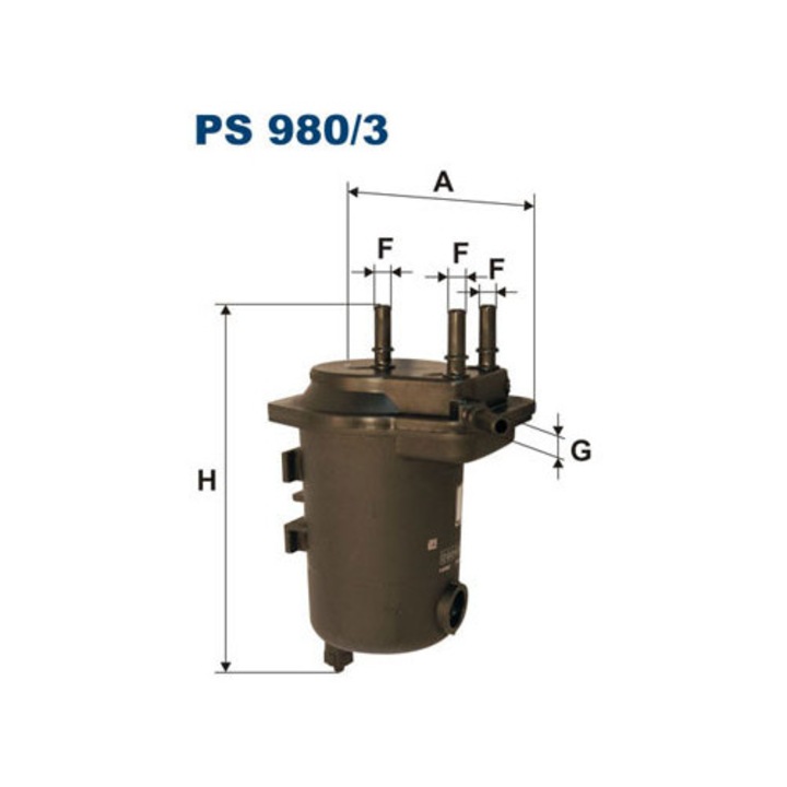 Filtron PS 980/3 üzemanyagszűrő, 126x186mm, 8mm