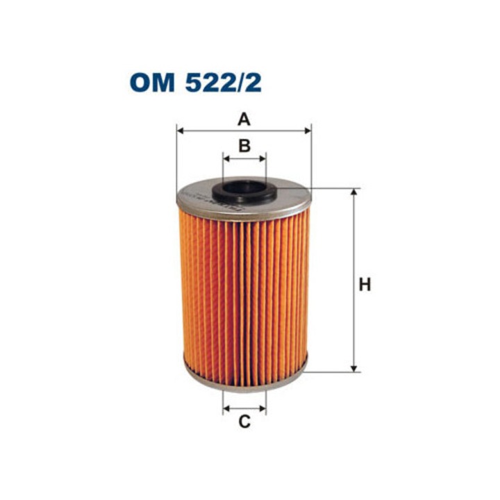 Filtron OM 522/2 olajszűrő, 27,5x84x123mm