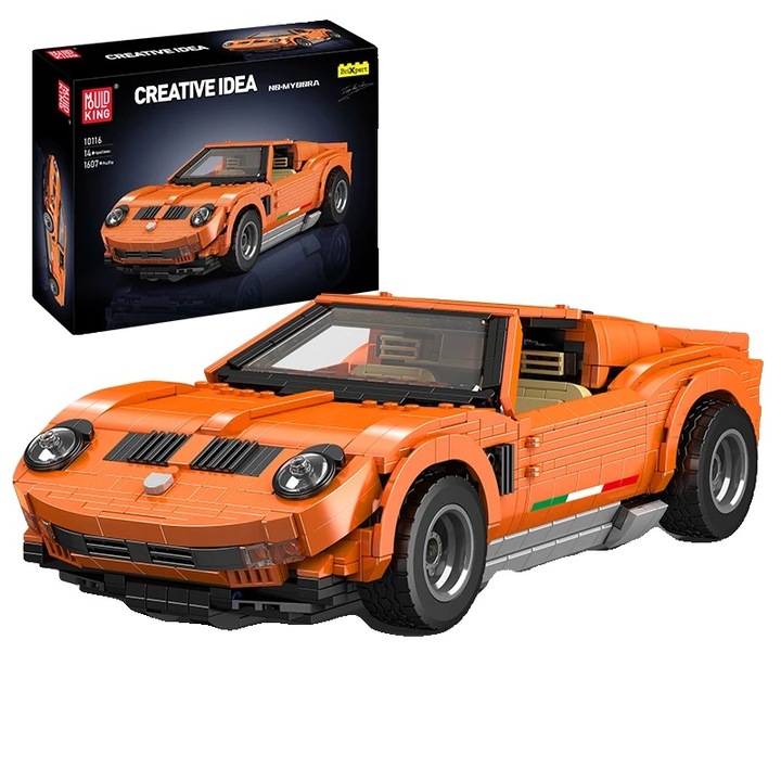 Set de constructie, 1607 piese, material ecologic, 18+, piese mici