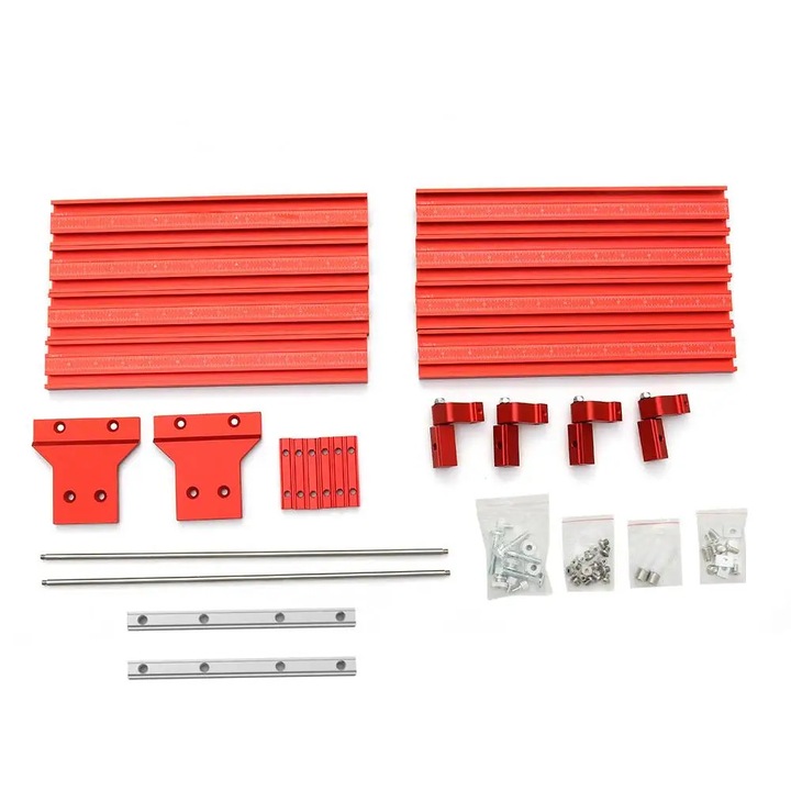 Sistem ghidaj paralel pentru ferăstrău cu sina, aliaj de aluminiu, 1200cm, auriu, livrat în husă