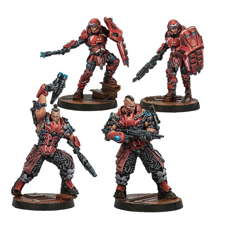 Разширение за Infinity Game, Nomads Corregidor Fireteam Pack Beta, Corvus Belli, 4 модела за сглобяване, метал