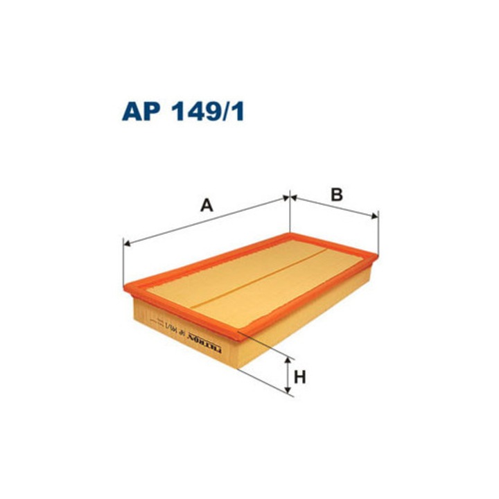 Filtron AP 149/1 légszűrő 364x185x49mm