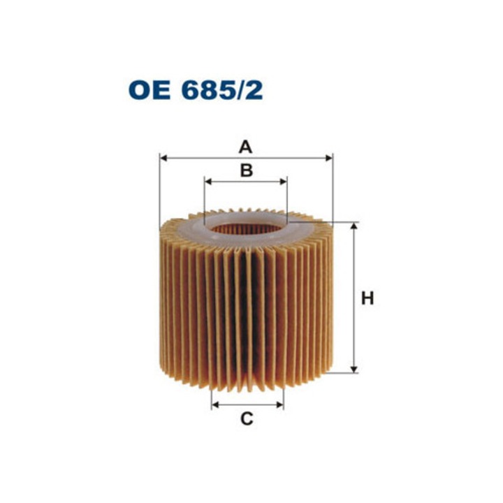 Filtron olajszűrő OE 685/2, 28x60mm, 56,5mm