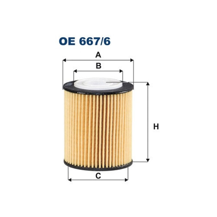 Маслен филтър Filtron OE 667/6, 24x33x64мм, 78мм