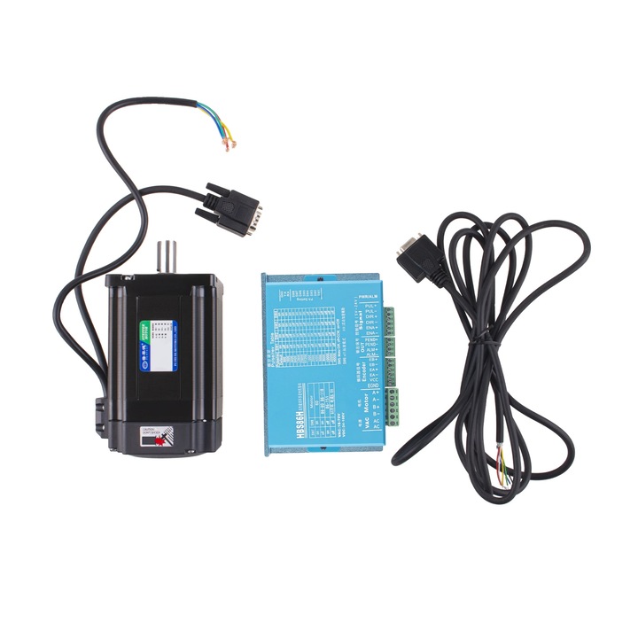 Motor pas cu pas inchis, 12N.m, viteza maxima 2500rpm, curent nominal 6A, dimensiuni 136x73x32mm