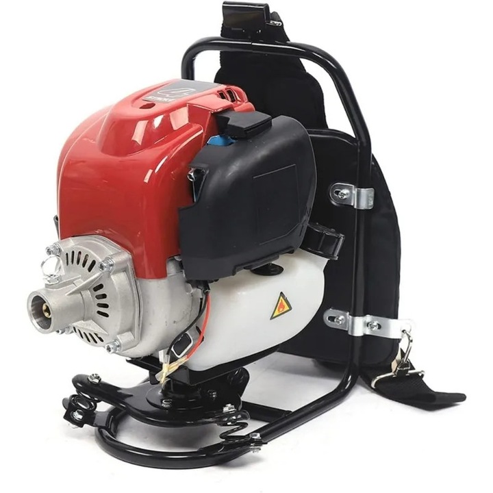 Motocoasa pe benzina, 35.4CC, 4 timpi, 1KW, 4500-8500RPM, taietor de margini gazon, model rucsac, Culoare ca in imagine