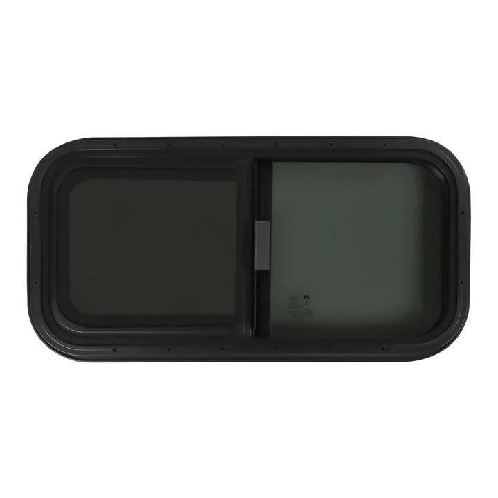 Fereastră glisantă pentru rulotă, 700x400mm, geam din sticlă securizată, plasă anti-insecte