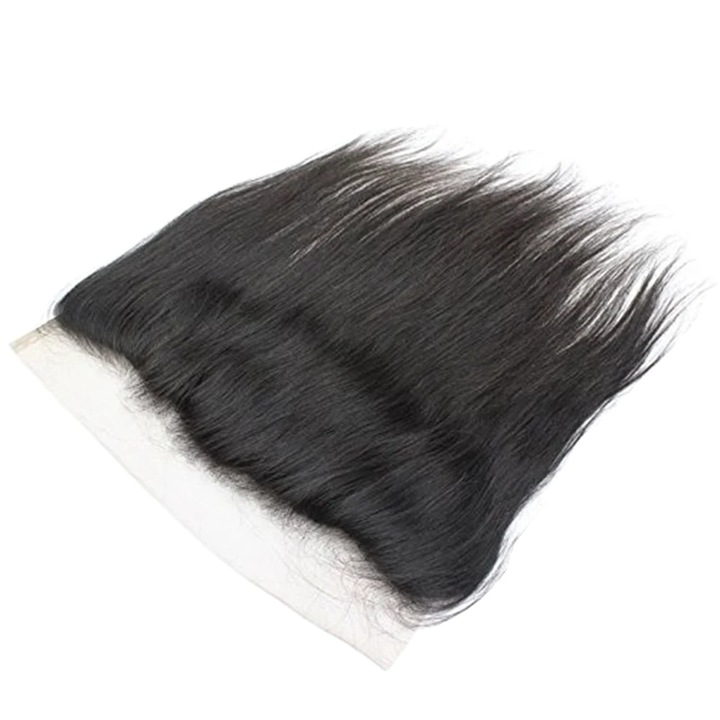 Extensie de par frontal dantelat, par uman brazilian, lungime 16 inch, culoare naturala, 13x4 cm