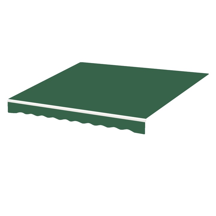 Tesatura de inlocuire pentru umbrela, verde inchis, 3x2.5m, material Oxford rezistent la apa