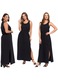 Moraj női maxi ruha, 100% pamut, fekete