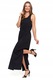 Moraj női maxi ruha, 100% pamut, fekete