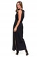 Moraj női maxi ruha, 100% pamut, fekete