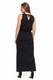 Moraj női maxi ruha, 100% pamut, fekete